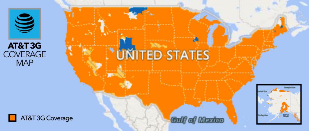 Mapa de cobertura de AT&T