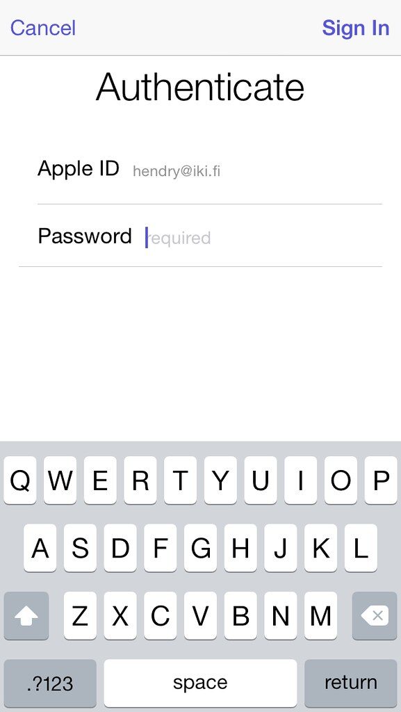 Apple ID para App Store no funciona
