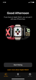 Aplicación Apple Watch en iPhone