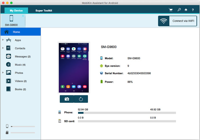 El mejor administrador de SMS de Android para Mac