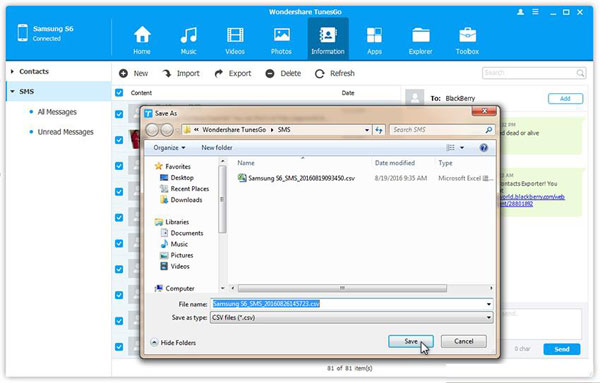 Foto como Tunesgo para transferir la aplicación iPhone a Windows