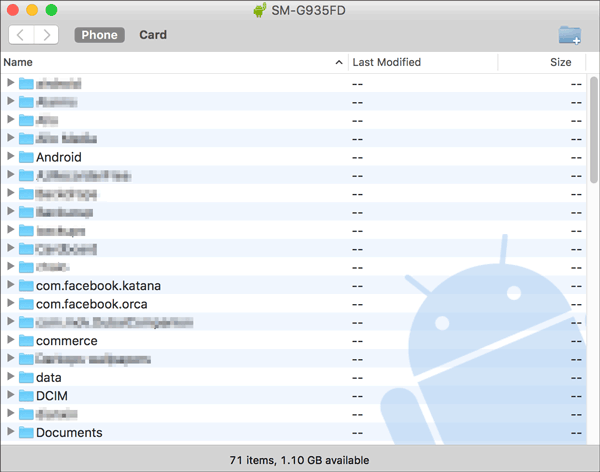 Cómo transferir datos de HTC a Mac con la transferencia de archivos de Android