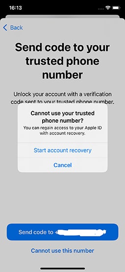 Recuperación de la cuenta de Apple