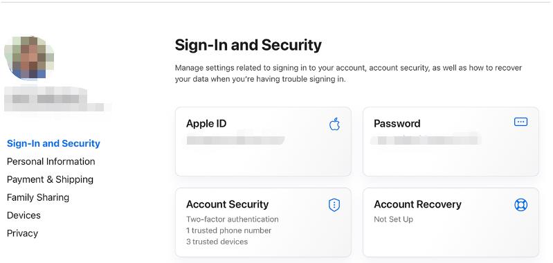 Cambiar la contraseña de Apple ID