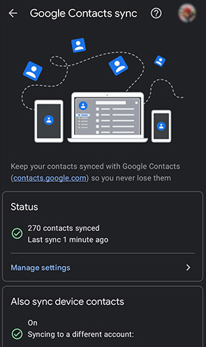 Contactos de copia de seguridad en Android con Google Contactos