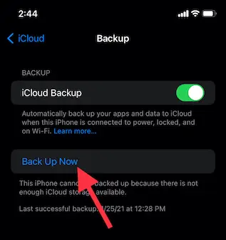 Haga una copia de seguridad de su iPad con iCloud