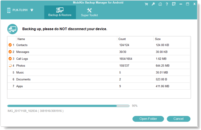 Hacer una copia de seguridad de los contactos en Android a través de la copia de seguridad y restaurar Android