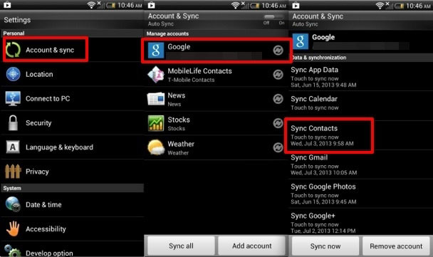 Cómo hacer una copia de seguridad de los contactos en Android usando Gmail