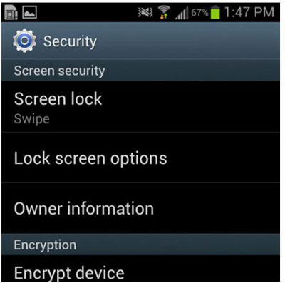 Retire la pantalla de deslizamiento para desbloquear el teléfono Android
