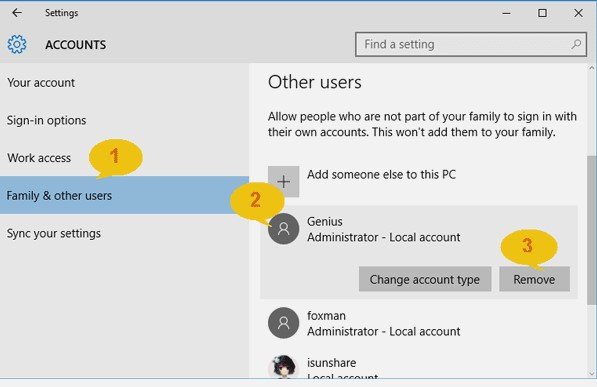 Bustar la contraseña de Windows 10