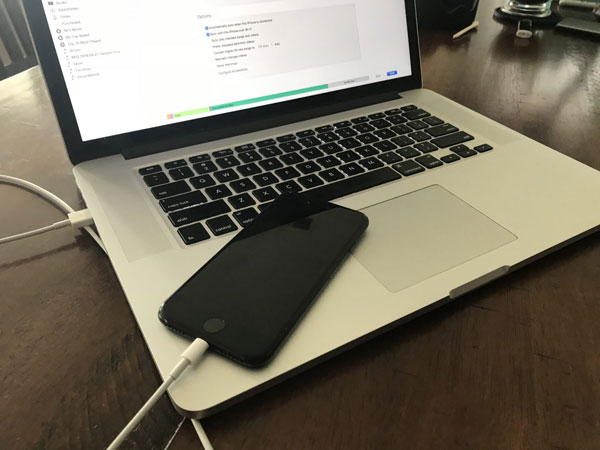 Cargar iPhone en PC