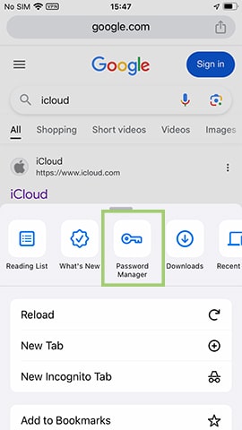 Verifique la contraseña de Apple ID en Google