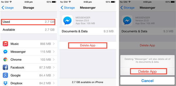 Limpiar archivos de basura de iPhone