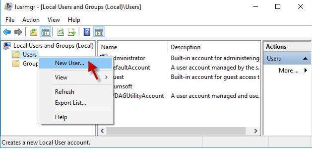 Cree una cuenta de usuario o administrador local en Windows 10