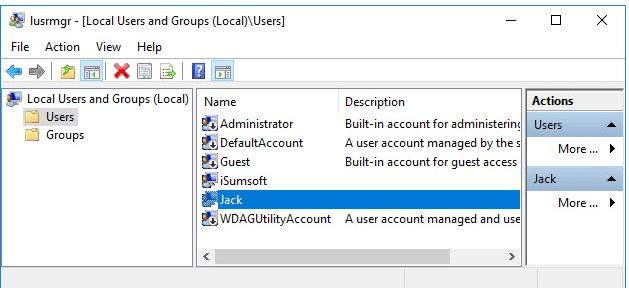 Crear cuenta de administración local Windows 10