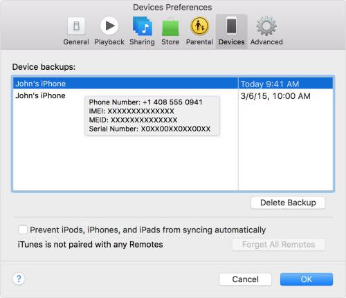 Cómo eliminar las copias de seguridad de iTunes en MacOS Mojave o antes