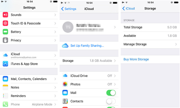 Cómo borrar documentos y datos en iPhone desde iCloud