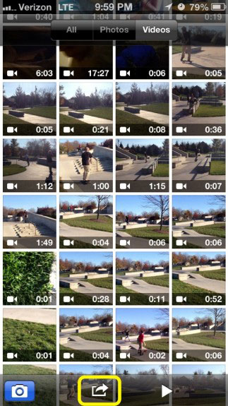 Eliminar videos de bulks en iPhone
