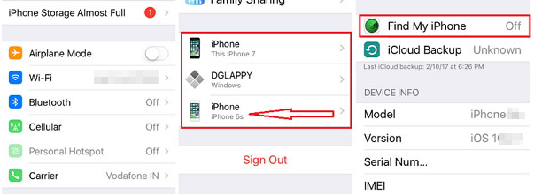 deshabilitar encontrar mi iPhone