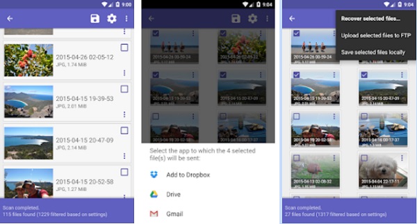 Software de recuperación de video eliminado para Android como diskdigger