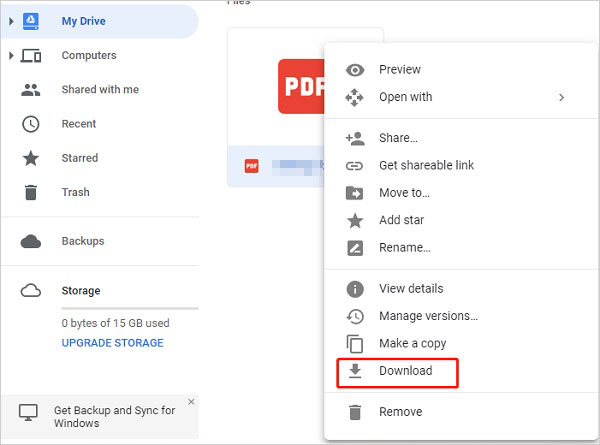 Transfiera de Android a iPhone sin restablecer fábrica a través de Google Drive