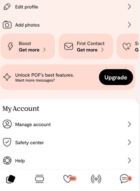 Cambiar la ubicación en el perfil POF