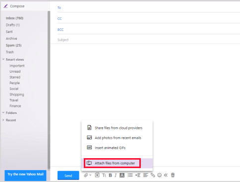 Copie archivos de Windows 11 a iPhone gratis usando el correo electrónico