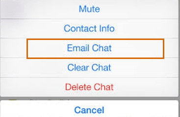 migra WhatsApp a un nuevo iPhone por correo electrónico