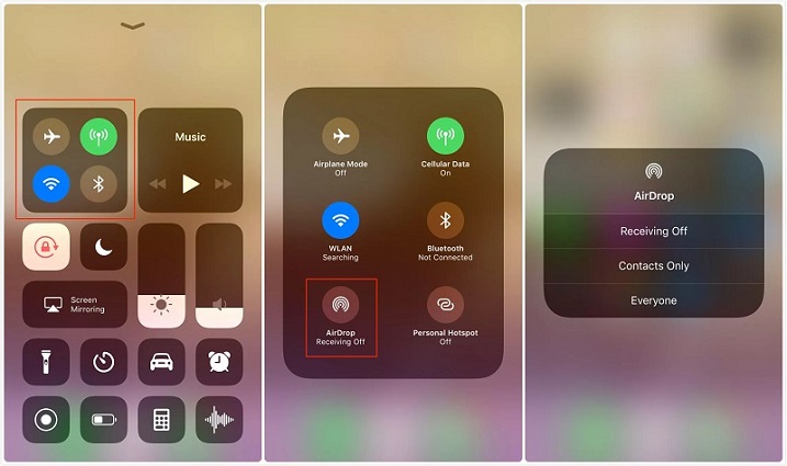 Encienda Airdrop en iPhone