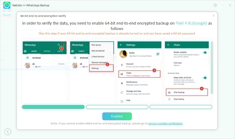 Cifrar datos sobre Android y verificar