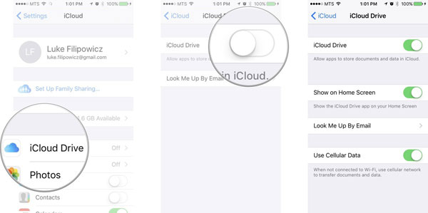 Cómo transferir iBooks de un iPad a otro a través de iCloud Drive