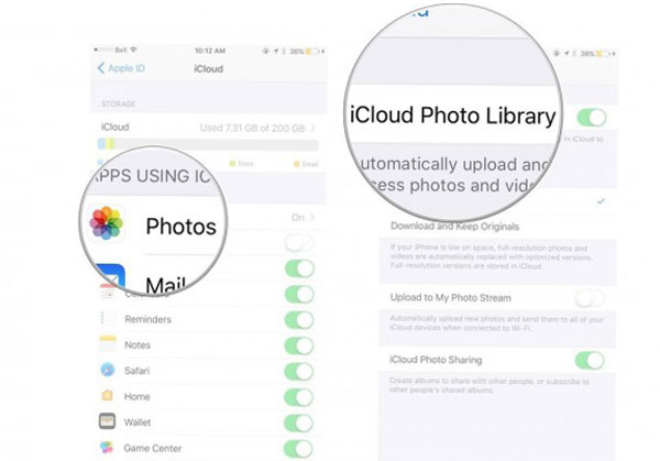 Biblioteca de fotos de iCloud reenable