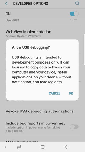 Habilitar la ubicación simulada en Samsung