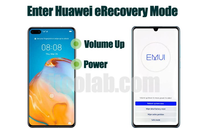 Ingrese el modo Huawei Erecovery