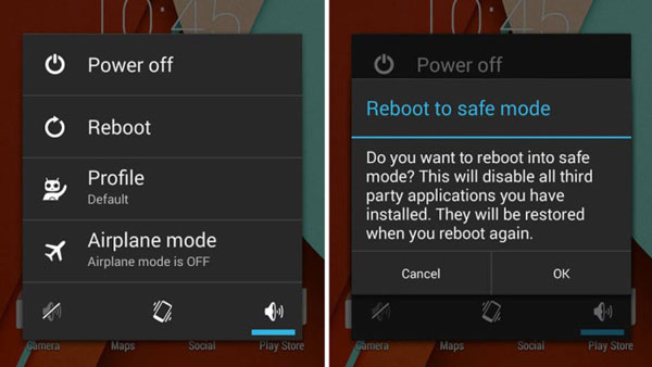 arrancar samsung en modo seguro para arreglar la pantalla de la muerte de Samsung Black