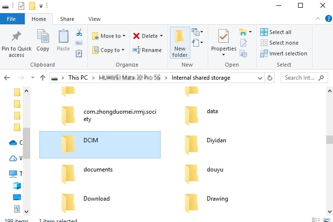 extraer datos con el explorador de archivos