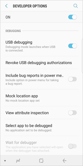 Permitir el modo de depuración USB para arreglar la transferencia de archivos USB no funciona