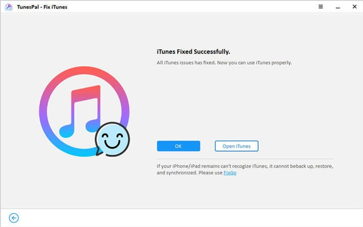 corrige el error de iTunes 4 Tunespal