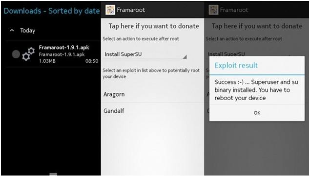 Cómo rootear el dispositivo Android sin PC usando Framarot