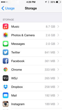 Libere el almacenamiento de su iPhone