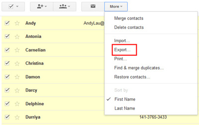 Sync Contactos de Android con Gmail