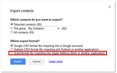 Exportar contactos telefónicos a Excel usando Gmail