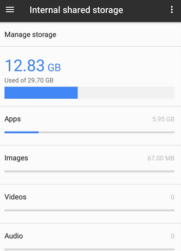 Abra el almacenamiento del teléfono con Google Photos