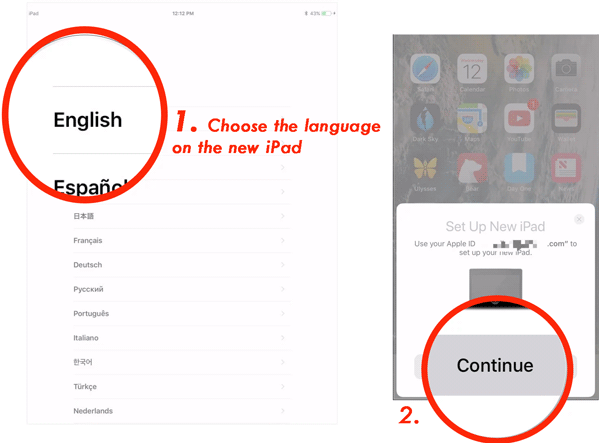 Cómo transferir al nuevo iPad