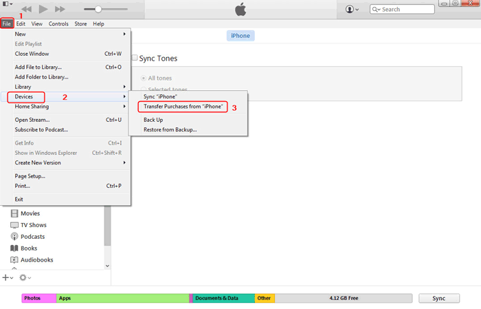 Cómo transferir de iPhone a Android con iTunes