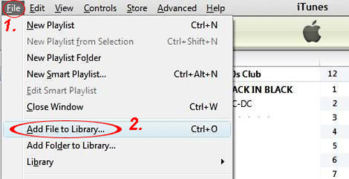 Agregar archivos a la biblioteca de iTunes