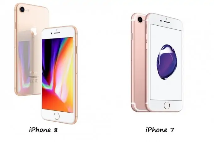 Pantalla de iPhone 7 vs iPhone 8