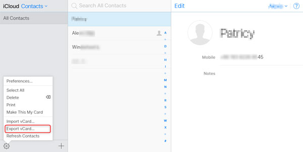 Cómo imprimir contactos de iPhone con iCloud