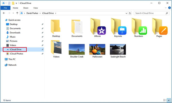 Conecte iPhone a PC a través de iCloud 