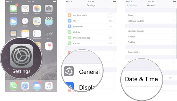 Arreglar el calendario de iCloud no sincronizar al verificar los datos y la configuración de tiempo